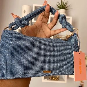 Cult Gaia Hera rhinestone nano shoulder purse